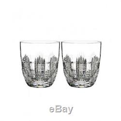 Waterford Crystal Dungarvan Double Old Fashioned, Pair Two Pairs 4 Glasses New