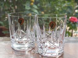 Waterford Crystal Eimer Double Old Fashioned Whiskey Tumbler Set of 2 New in Box