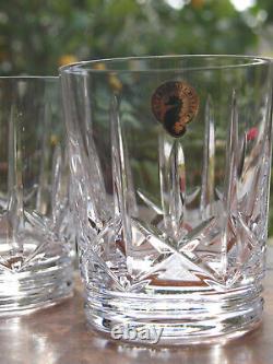 Waterford Crystal Eimer Double Old Fashioned Whiskey Tumbler Set of 2 New in Box