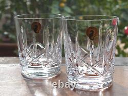 Waterford Crystal Eimer Double Old Fashioned Whiskey Tumbler Set of 2 New in Box