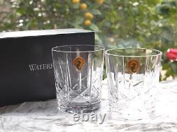 Waterford Crystal Eimer Double Old Fashioned Whiskey Tumbler Set of 2 New in Box