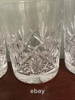 Waterford Crystal Ferndale Double Old Fashioned Whiskey Glasses 4 3/8 Set of 3