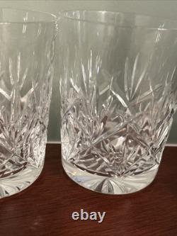 Waterford Crystal Ferndale Double Old Fashioned Whiskey Glasses 4 3/8 Set of 3