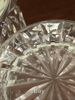 Waterford Crystal Ferndale Double Old Fashioned Whiskey Glasses 4 3/8 Set of 3