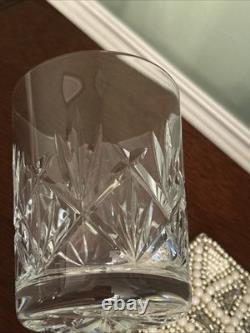 Waterford Crystal Ferndale Double Old Fashioned Whiskey Glasses 4 3/8 Set of 3