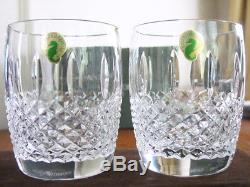 Waterford Crystal GLENMEDE DOF Double Old Fashioned Glasses (2) New / Box