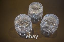Waterford Crystal Glenmede Set of 3 Double Old Fashioned Tumbler Glasses 12 OZ