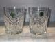 Waterford Crystal Grainne Double Old Fashioned Glass Vtg Set 2 New Old stock