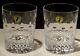 Waterford Crystal Happy Birthday Double Old Fashioned Tumbler Glasses