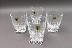 Waterford Crystal Irelland Clarion Double Old Fashioned Tumbler Glasses Set Of 4