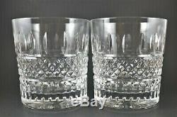 Waterford Crystal Irish Lace Double Old Fashioned Tumbler Glasses Set of 2