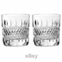 Waterford Crystal Irish Lace Double Old Fashioned Tumbler, Set of 2, New