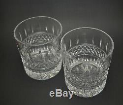 Waterford Crystal Irish Lace Double Old Fashioned Tumblers TWO (2) with Box
