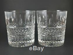 Waterford Crystal Irish Lace Double Old Fashioned Tumblers TWO (2) with Box