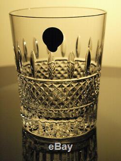 Waterford Crystal Irish Lace WhiskeyTumbler Double Old Fashioned Pair New Rare