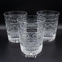 Waterford Crystal Jaipur Michael Aram Double Old Fashioned Tumbler Glasses Set 3