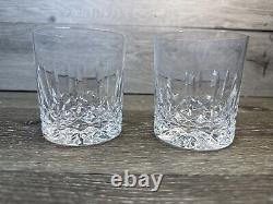 Waterford Crystal Kelsey Double Old Fashioned 3-3/4 Tall -set Of 2