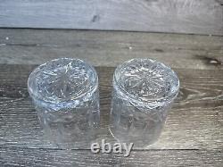 Waterford Crystal Kelsey Double Old Fashioned 3-3/4 Tall -set Of 2