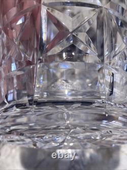 Waterford Crystal Kylemore Double Old Fashioned Glass 4 3/8 Set of 4 Withstorage