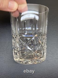 Waterford Crystal Kylemore Double Old Fashioned Glass 4 3/8 Set of 4 Withstorage