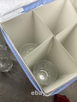 Waterford Crystal Kylemore Double Old Fashioned Glass 4 3/8 Set of 4 Withstorage