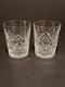 Waterford Crystal LISMORE 2 Double Old Fashioned Whiskey Glasses Ireland