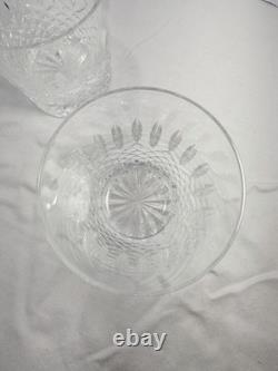 Waterford Crystal LISMORE 2 Double Old Fashioned Whiskey Glasses Ireland