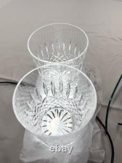 Waterford Crystal LISMORE 2 Double Old Fashioned Whiskey Glasses Ireland