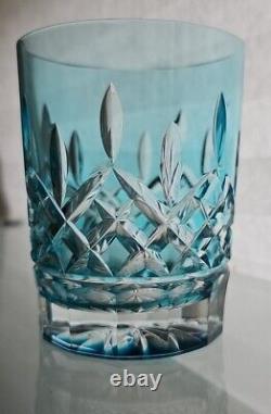 Waterford Crystal LISMORE Aqua Double Old Fashioned(s) MINT RARE