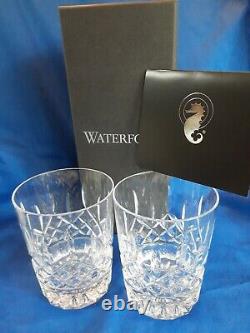 Waterford Crystal Lismore 12 oz Double Old Fashioned Glass Set (QTY 2 Glasses)