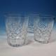 Waterford Crystal Lismore 4 Double Old Fashioned Whiskey Tumbler Glasses