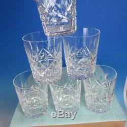 Waterford Crystal Lismore 6 Double Old Fashioned Tumblers Glasses