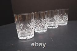 Waterford Crystal Lismore DOF Double Old Fashioned Glasses Set of 4 Tumblers VTG