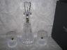 Waterford Crystal Lismore Diamond Decanter and (2) Double Old Fashioned Glasses