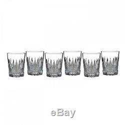 Waterford Crystal Lismore Diamond Double Old Fashioned Glass Tumbler Set of 6