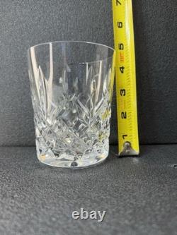 Waterford Crystal Lismore Double Old Fashion Whiskey Bourbon Glasses Set Of 4