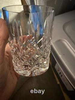 Waterford Crystal Lismore Double Old Fashion Whiskey Bourbon Glasses Set Of 4