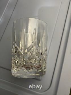 Waterford Crystal Lismore Double Old Fashion Whiskey Bourbon Glasses Set Of 4