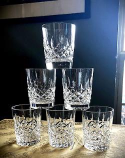 Waterford Crystal Lismore Double Old Fashioned Glasses 10 oz -Set of 6 Glasses