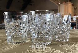 Waterford Crystal Lismore Double Old Fashioned Glasses 10 oz -Set of 6 Glasses