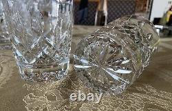 Waterford Crystal Lismore Double Old Fashioned Glasses 10 oz -Set of 6 Glasses