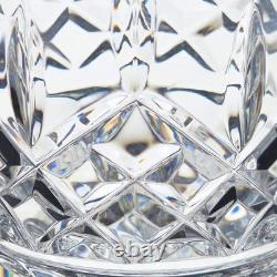 Waterford Crystal Lismore Double Old Fashioned Glasses 12 Oz Signed Set 4