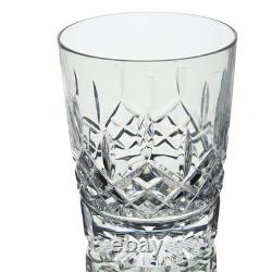 Waterford Crystal Lismore Double Old Fashioned Glasses 12 Oz Signed Set 4