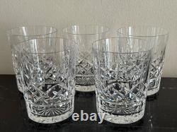 Waterford Crystal Lismore Double Old Fashioned Glasses Set of 5