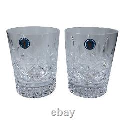 Waterford Crystal Lismore Double Old Fashioned Set of 2 NIB