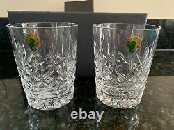 Waterford Crystal Lismore Double Old Fashioned/Set of 2/New In Box