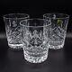 Waterford Crystal Lismore Double Old Fashioned Set of 3 Tumbler Glass 4 3/8MONO