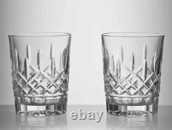 Waterford Crystal Lismore Double Old Fashioned Tumbler Glasses, SET OF 2 NEW