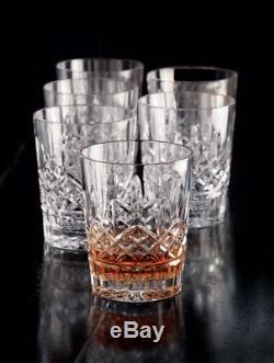 Waterford Crystal Lismore Double Old Fashioned Tumbler Set of 6 NEW 156437