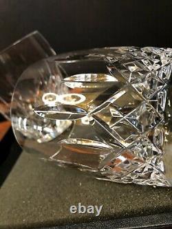 Waterford Crystal Lismore Double Old Fashioned Tumblers/Glasses 12 oz. Set of 2